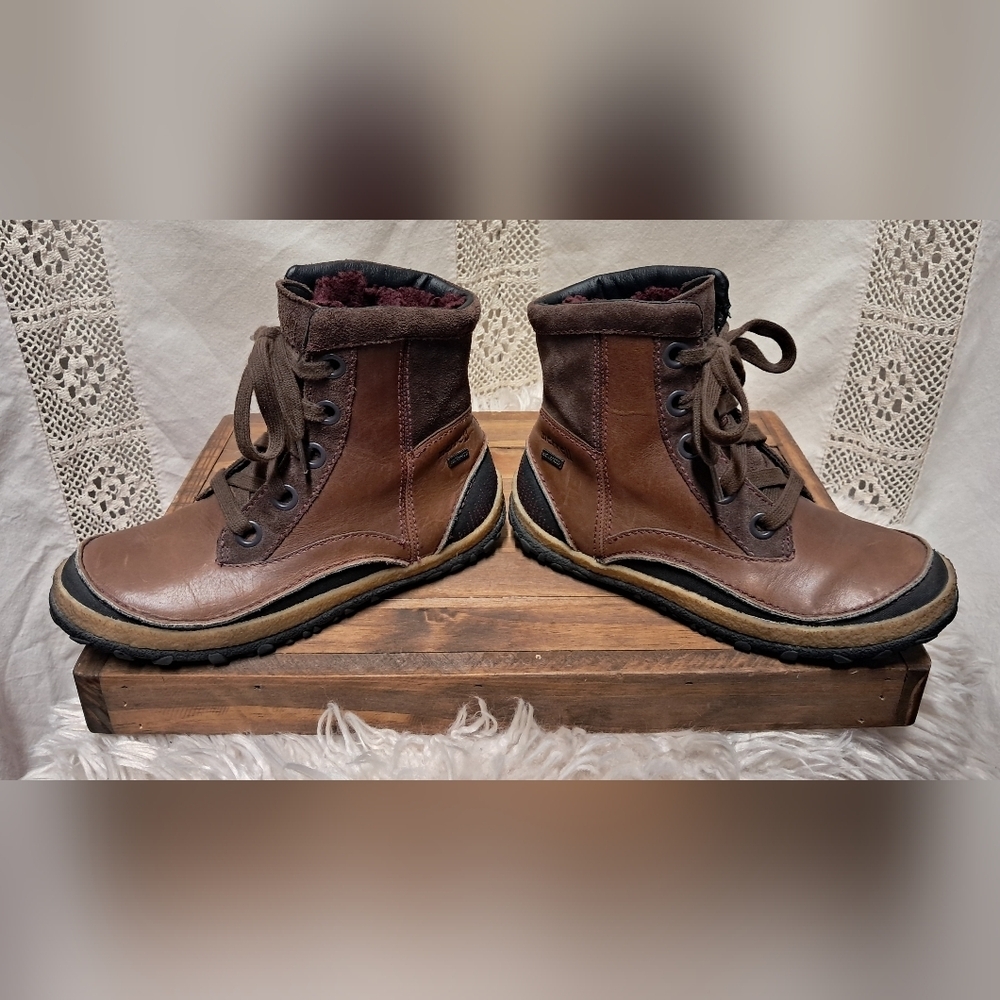 Merrell Tremblant Mid-Polar Waterproof Two-Tone Brown Boots Size 7.5 - Picture 6 of 9
